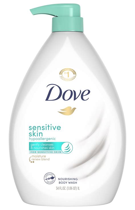 dove sensitive care body wash.